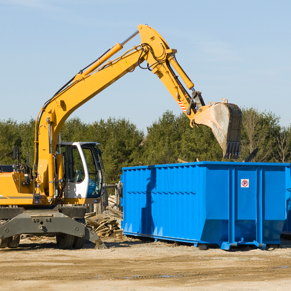 what size residential dumpster rentals are available in Princeton Massachusetts